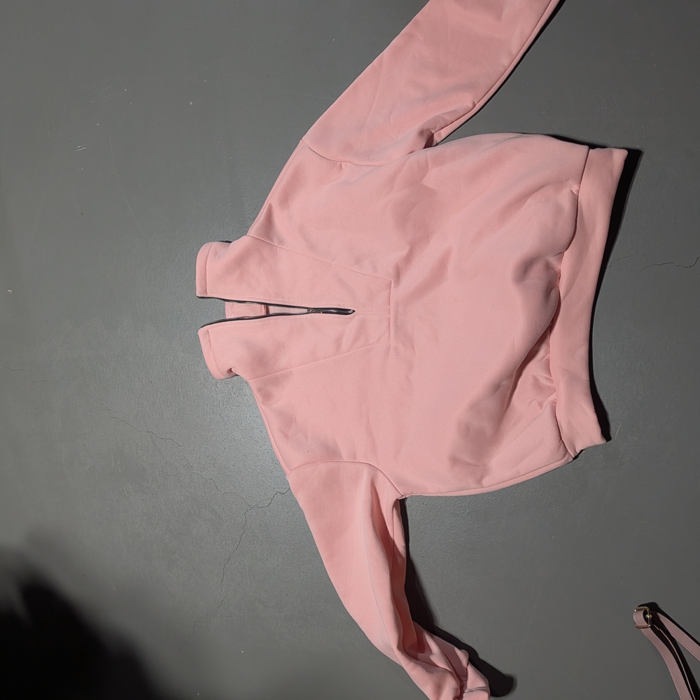 Women's Pink Half-Zip Top